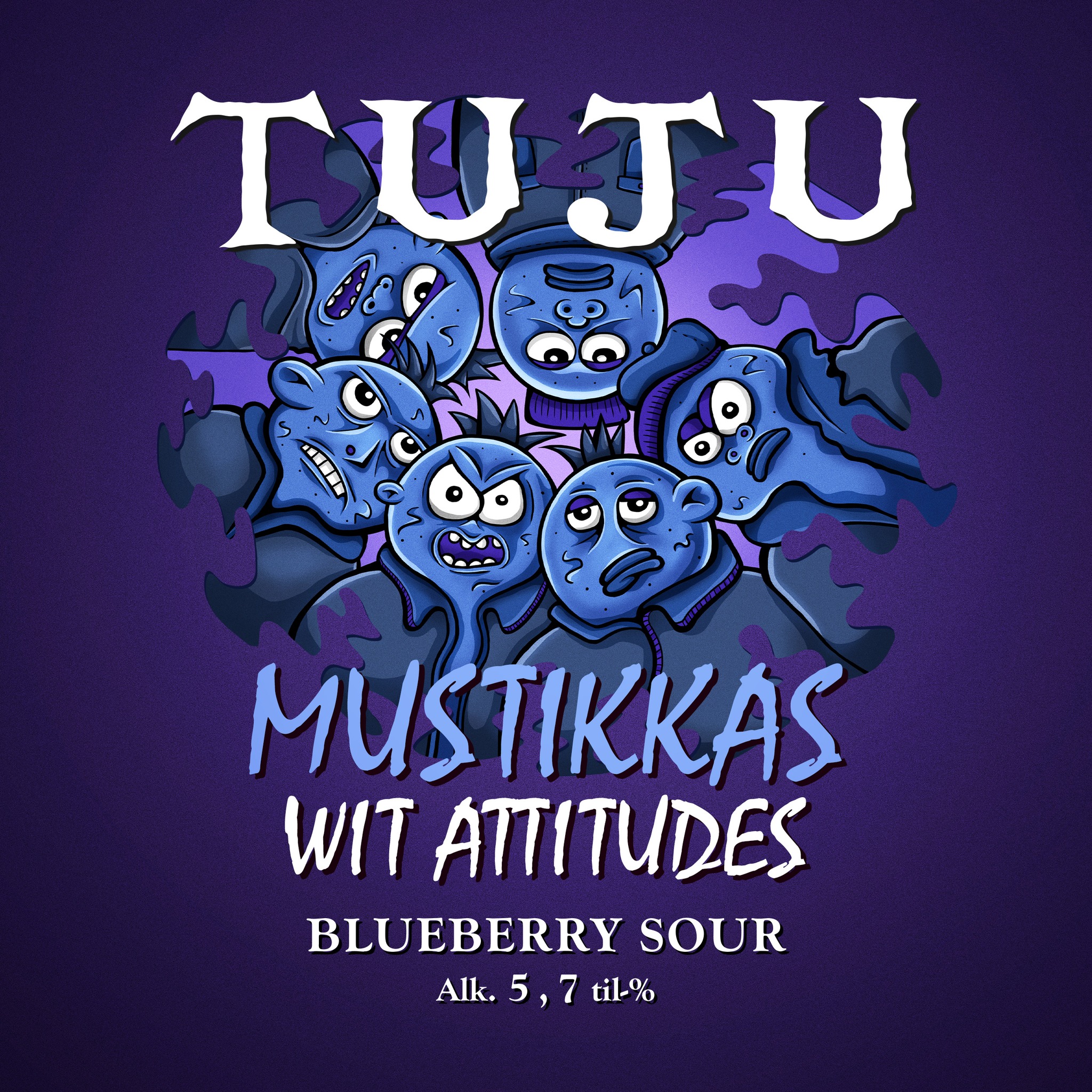 🫐🫐 HANA- JA PÖNIKKÄJULKAISU! 🫐🫐
🫐Mustikkas Wit Attitudes 5,7% | Blueberry sour🫐
Olet juuri todistamassa katujen tietämyksen voimaa – Straight Outta Harapainen, Lepra 53500! Mustikkas wit attitudes on kunnianosoitus legendaariselle ja vaikutusvaltaiselle yhdysvaltalaiselle rapkokoonpano N.W.A:lle, joka perustettiin 1987 Los Angelesissa. Tähän on ympätty aika ronskit määrät mustikkaa, jotta makeahko mustikkaisuus yhdistettynä happamaan runkoon vie kirpeänmakealle törmäyskurssille niin kuin katujen valtiaat ja sinivuokot konsanaan.
Mustikkas wit attitudesissa on vain yksi ongelma – sippaillessa unohdat yhteiskunnalliset epäkohdat. Hyvin hoodejaan puolustavasta prosentista johtuen, MWA pysyy raikkaana ja virkistävänä, saaden sinut rauhanomaiseen tilaan ja tarttumaan toiseen lasiin pyssykän sijaan!