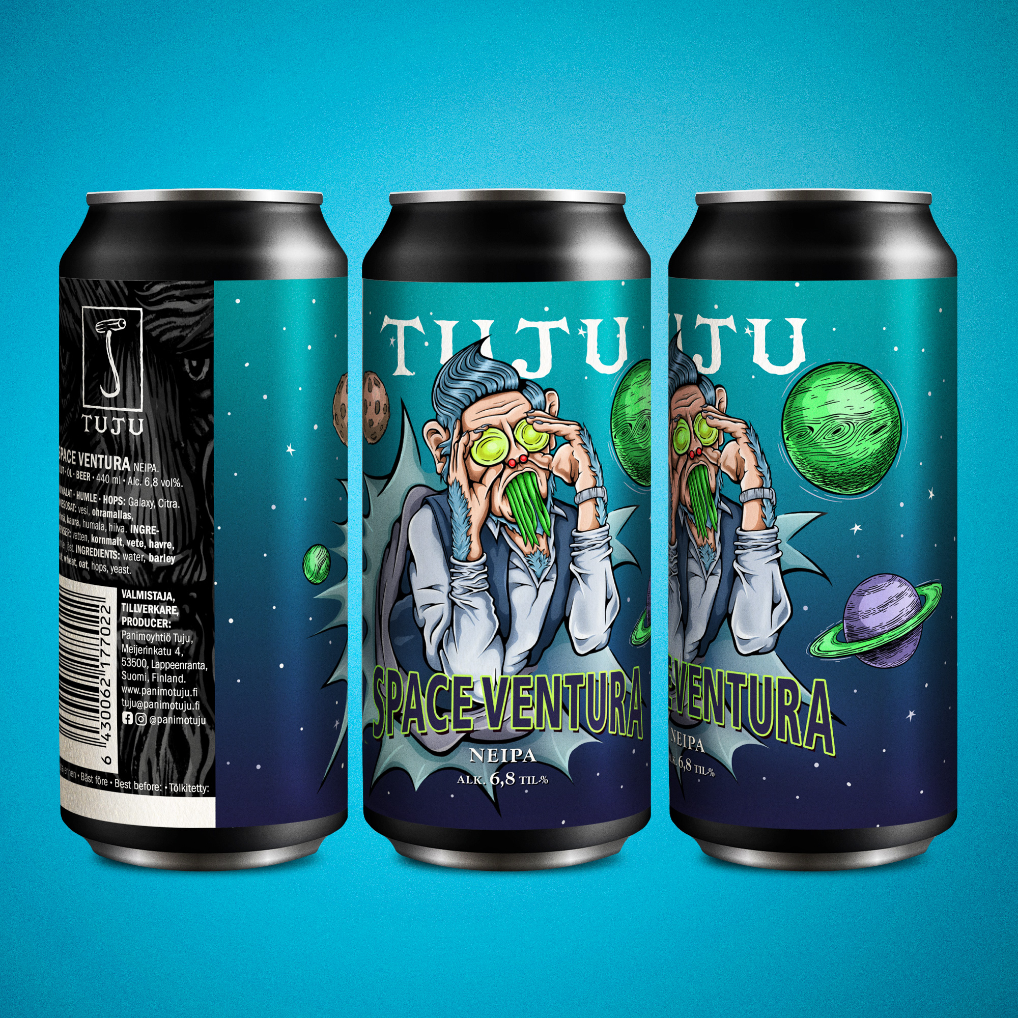 *** HANA- JA TÖLKKIJULKAISU! ***
🪐Space Ventura 6,8% | NEIPA | Galaxy, Citra🪐
Mikäs sieltä mustasta aukosta kurkistelee? Onko hän planeetoiden apina? Onko hän Han Solo? Ei, vaan aina galaktisen upea Space Ventura!
Alrighty Then! Space Ventura on kaukaisessa kvasaarissa keitelty NEIPA, jonka humaloinnista vastaa erittäin erittäin erittäin tuore erä Galaxya ja aromiltaan kirkkaan siriusmainen Citra. Ei nyt aivan Shikakan vaalea, mutta tähtien kanssa kilpaa kultaisena hehkuva mehuttelu sopii sinulle kuin hanska kouraan. Galaxy on edelleen yksi hamutuimpia aromihumalia, sillä sen sisältämät aromaattiset öljyt ovat hedelmäisyydessään kuin toisesta tähtikunnasta.
Space Venturan useamman parsekin kestävä hedelmäisyys vääntyy suussa kohti appelsiinimaisuutta, passionhedelmää, mehukasta persikkaa ja kipsakkaa sitrusta. Kuulostaa kenties tyyriiltä, mutta ole huoleti; sinun ei tarvitse olla Monopolimies nauttiaksesi näistä luonnonantimista.
Ei sisällä jäämiä guanosta.
Matkalla kauppoihin kautta maan sekä saatavilla Tujun verkkonoutokaupasta osoitteesta https://www.panimotuju.fi/tuote/space-ventura-65/