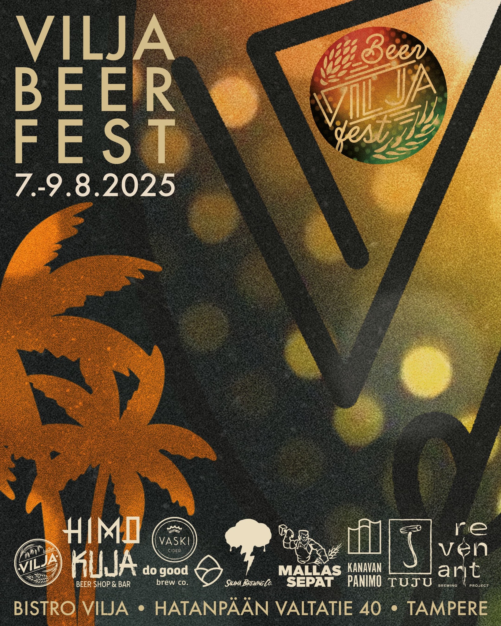 Näin sitä vaan päästiin kesässä siihen asti, että Vilja Beer Fest kutsuu 7.-9.8.2025!
Ja panimokattaus on TÖRKEÄ, HÄVYTÖN ja PÖYRISTYTTÄVÄ!
Siis kato nyt tätä!?
@panimohimo
@vaskicider
@salamabrewing
@mallassepat
@kanavanpanimo
@panimotuju
@revenant.beer
@dogoodbrew
Jos haluat viihtyä hyvin, hienossa seurassa, hyvien juomien keskellä niin suuntaa Vilja Beer Festeille Tampereelle!