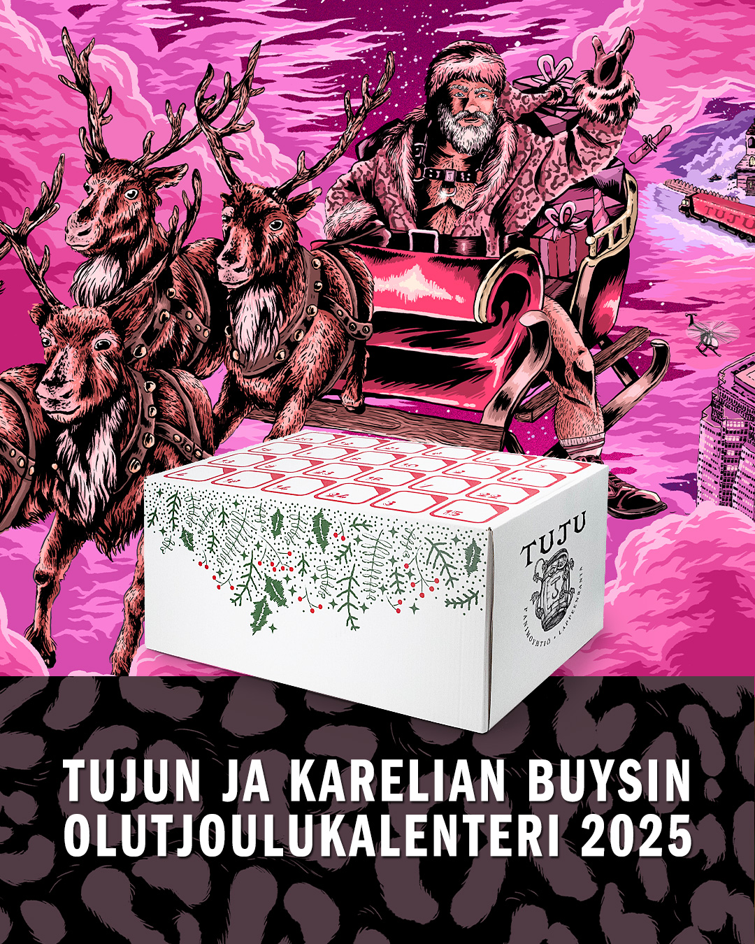 Se on joulu (kohta)! 🎅

Nyt lisätään odotuksen intoa Tujun ja Karelian Buysin joulukalenterilla! Pienet tonttuset ovat pienin riistetyin tonttukäsin kasanneet teille jouluisen olutpaketin, jossa sekaisin Tujua ja Tujun omaa maahantuontia!

Tätä pakettia ei kannata jättää kuusen alle odottamaan, vaan korkkailla pitkin pitkää joulukuuta! 24 tuoreinta ja jouluisinta purkkia odottaa avaajaansa aivan yhtä innokkaasti kuin sinäkin!

Osta nyt tai jäät ilman.

Saatavilla osoitteesta:  https://www.panimotuju.fi/tuote/olutjoulukalenteri-2025/