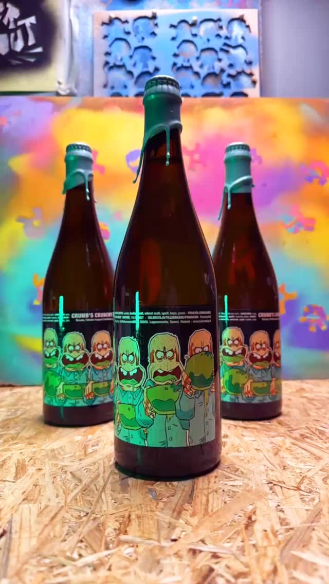 We are feeling giggly.Tuju Brewery has teamed up with Joonas Utti for a label illustration collaboration.This time, Joonas designed the label, and what do we have here? Well, to our knowledge, this is the first ever animated beer label!It’s a completely new experience for us as well: a farmhouse ale with delightful New Zealand hops, inspired by a certain cult-classic New Zealand movie.Sometimes you just crave a bowl of swirling galactic mouth nectar alongside an intergalactic burger. So don’t be shy – the cup is filled with tropical Riwaka and Taiheke hops, which chainsaw through the dry body.