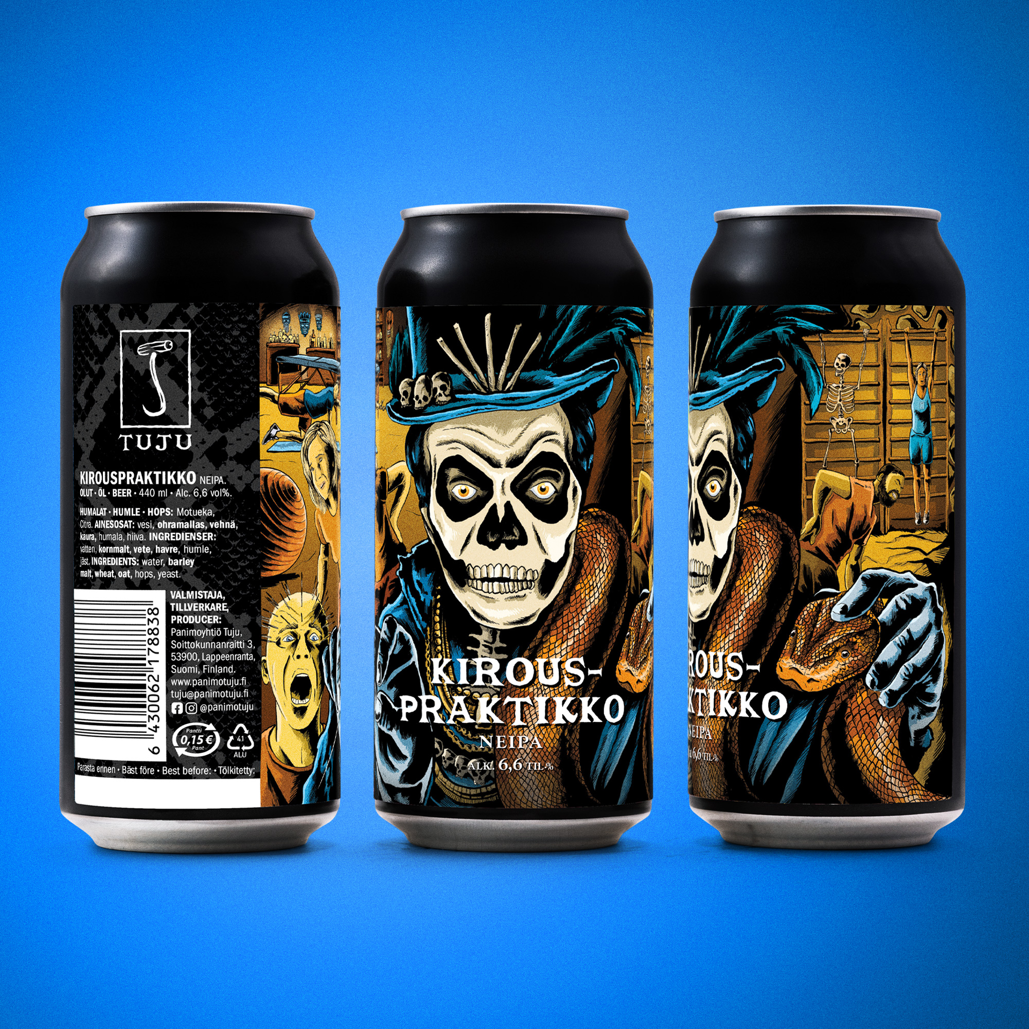 🤸🏿Kirouspraktikko 6,6% | NEIPA | Motueka, Citra

Nyt on aika vetreyttää jäseniä! Kannattaa rentoutua Kirouspraktikon käsittelyssä. Loitsuinaan Motueka ja Citra, tämä taikaliemi varmistaa, että vähintäänkin kielenkannat löystyvät. 

Kyllä tosiaan, löystyttävä määrä Motuekaa tuo mukanaan ryhdikästä tropiikkia ja kerrassaan asiantuntevaa sitrusta. Viipyilevä ja hermoja kohentava mangoisuus sekä nikamia taivuttava limettisyys vaihtuvat Citran sitruksisuuteen, joka säväyttää kuin piikki lihassa.

Tämä erikoisiin asentoihin taittuva NEIPA on saatavilla kaupoista ja ravintoloista kautta maan!

Osta omasi verkkonoutokaupastamme  https://www.panimotuju.fi/tuote/kirouspraktikko-66/