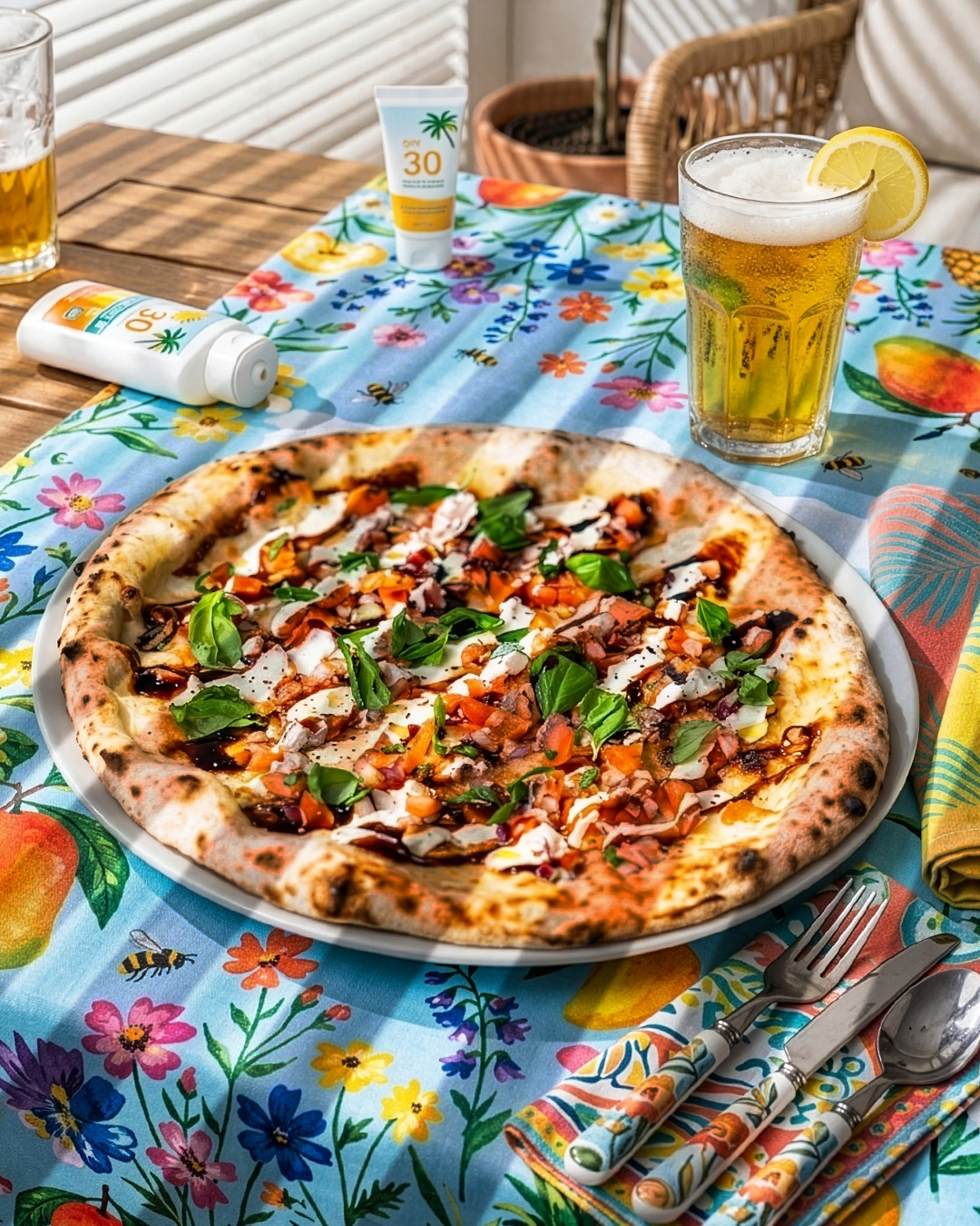 🍕KESÄN UUTUUSPIZZA -  BRUSCHETUSRAIDAT🍕

Näytä mulle missä sul on Bruschetusraidat! Kainostelut jätetään sikseen, sillä Tujun kyökki iskee rasvaiset näppinsä kiinni italialaiseen alkupalaklassikkoon ja vääntää sen pizzamuotoon.  Lopputulos ei jätä jälkeä iholle, mutta saattaa näkyä suupielissäsi.

Kesän valkoisin pizza sisältää Fior di Latte -mozzarellaa, tuoretta basilikaa, tomaattisalsaa, Tujun burrataa, balsamicoa sekä neitsytoliiviöljyä.

Mitäs tässä kiertelemään - helvetin hyvin menee, joten jos aurinko käristää liikaa, etkä pysty meille saapumaan niin ota hyvä ihminen Wolt käyttöön!