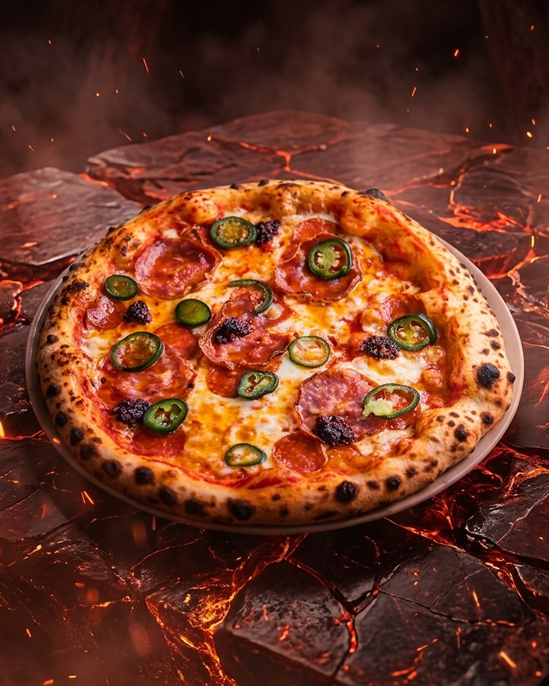 🍕Esittelyssä - MANALA🍕

Lautasellasi on tulta ja tappuraa, mutta Manala ei ole tuli, eikä se ole tuomio. Astuessasi ovistamme sisään, siirryt toiseen maailmaan.

Asiat voivat tuntua hetkittäin tunnistamattomilta, mutta täällä järjestys on ennalta päätetty: Tujun chili-tomaattikastike, Fior di Latte -mozzarella, salami finocchiona ja pepperoni, nduja, pikkelöidyt jalapeñot sekä chilihunaja.

Sopivaa kärvennystä siis luvassa. Mutta eikö lautturi ottanut kyytiin? Kokeile sitten Wolttia, niin saat Manalan kotiovellesi!