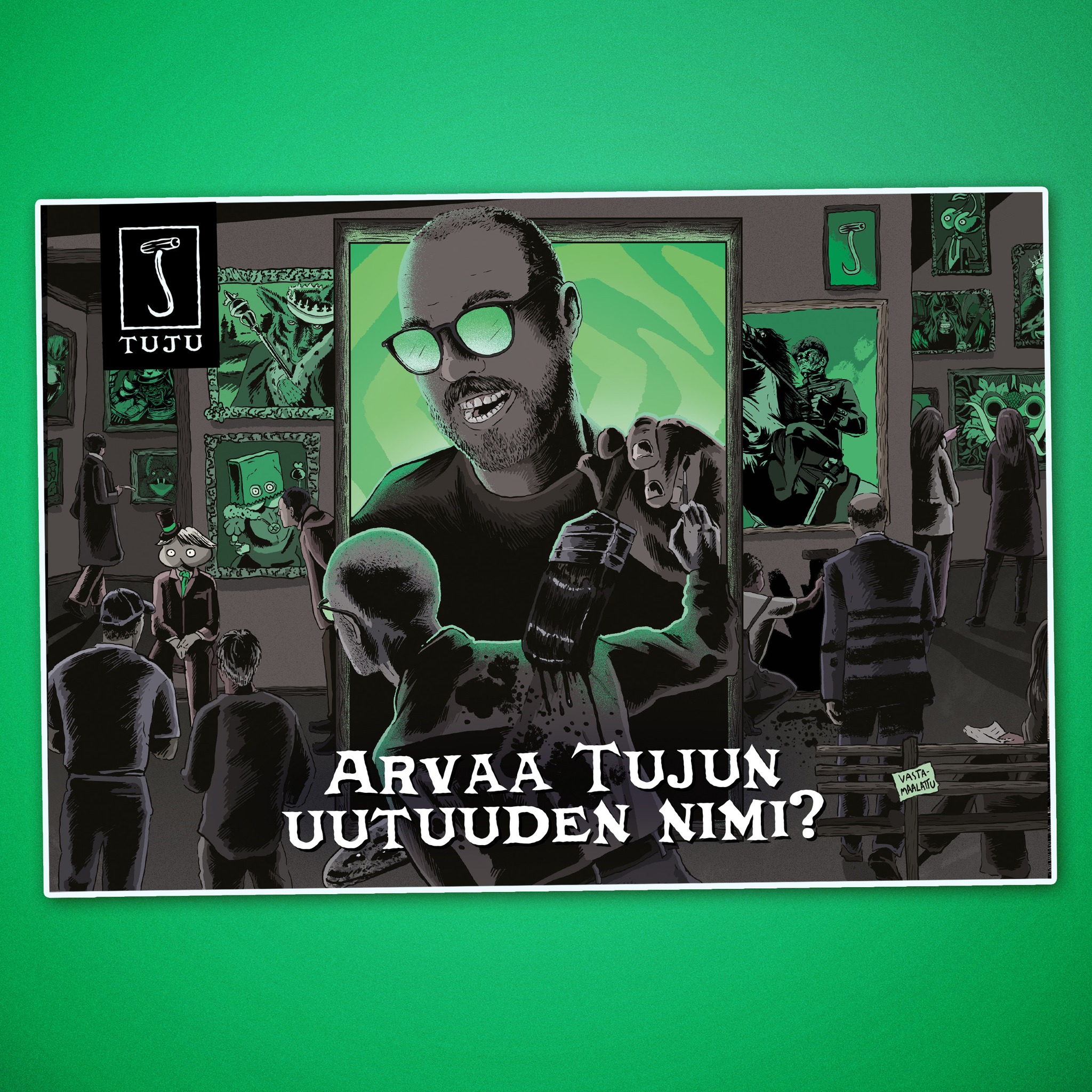 🎨🖤 Tykkää Tujun somesta, arvuuttele nimeä ja voita! 🖤🎨

Tämä olut on varsinainen taideteos, joskaan en ripustaisi sitä gallerian seinälle. Paletti on aika pahasti sekaisin, sutiminen on lähtenyt täysin lapasesta ja joku saa tuntea sen nahoissaan. Ei siitä kuitenkaan tarvitse hiiltyä, mutta nyt pitäisi vain keksiä, mikä tämän uutuuden nimi on!

Tuttuun tapaan julkistamme uutuuden 1.9.2026 klo 09:30. Siihen asti on aikaa tykittää veikkauksia! Tykkää somestamme ja arvaa uuden tuotteen nimi, mutta muista – emme todellakaan hae oikeaa vastausta, vaan palkitsemme kaksi PARASTA, mutta varmasti väärää vastausta!

Hae inspiraatiota ostamalla sika säkissä osoitteesta: https://www.panimotuju.fi/tuote/xxx-44-ennakkovaraus/
